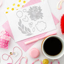 Flower Leaves Blessings Cutting Die Seal Stamp Album Making Embossing Paper Card