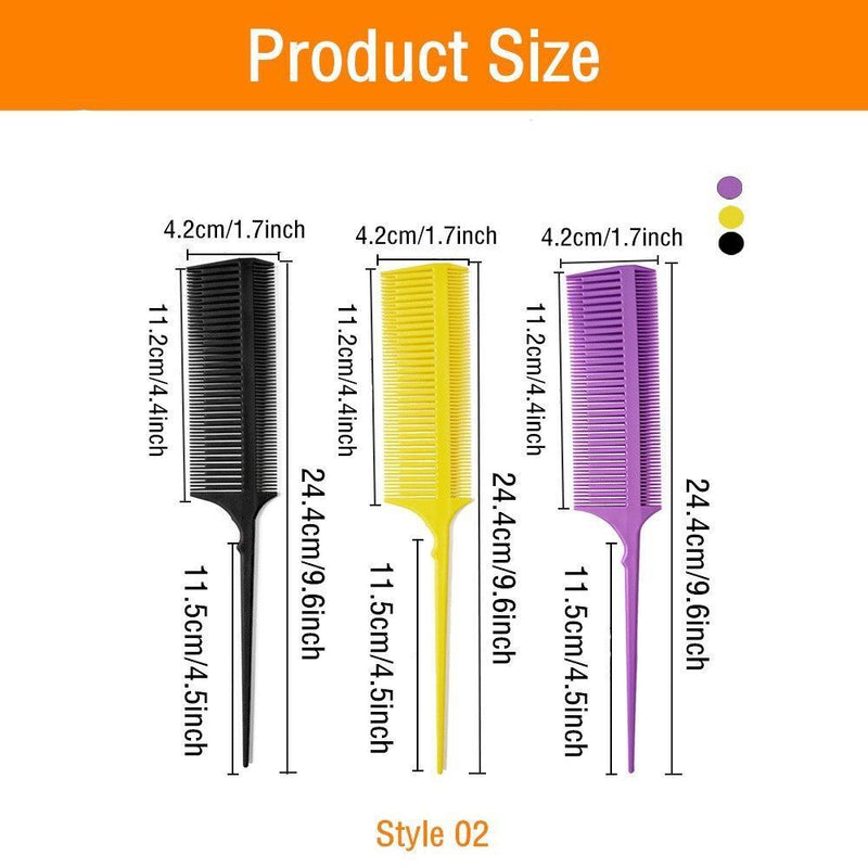 Styling Coloring Hair Brush Pin Tail Highlighting Hair Comb Double-sided