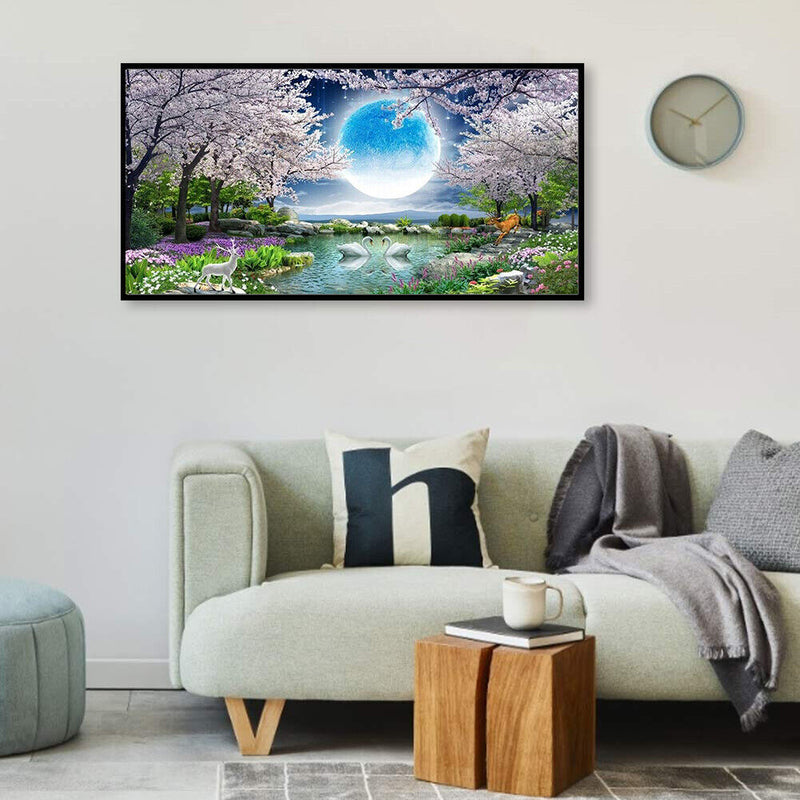 DIY Beautiful Scenery Full Round Diamond Painting Mosaic Kits Wall Decor Craf