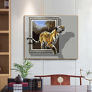 #A Tiger Oil Paint By Numbers Kit DIY Acrylic Painting on Canvas Drawing Pictu