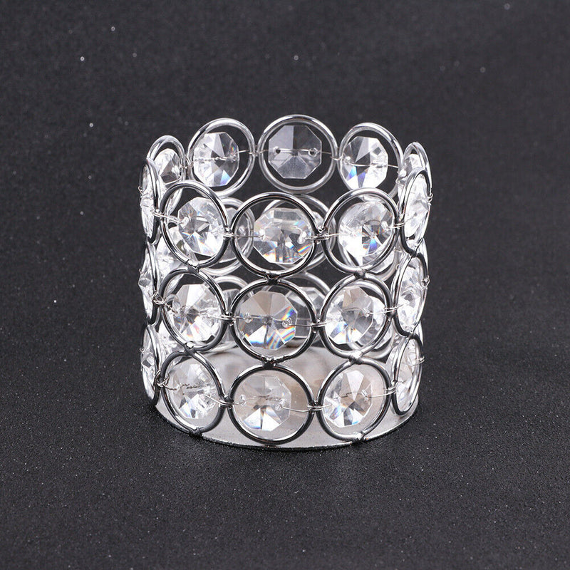 Crystal Candlestick Pen Holder Makeup Box Candlelight Dinner Props Wedding De