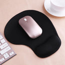 Silicone Wrist Rest Support Mouse Pad PU Anti-slip Hand Pillow(Black)