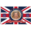 Elizabeth II Banner with Brass Grommets Street Patriotism Souvenir Printed Decor