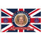 Elizabeth II Banner with Brass Grommets Street Patriotism Souvenir Printed Decor