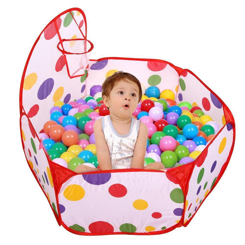 Baby Children Kids Outdoor Indoor Playing House Tent Pool+25pcs Ocean Balls
