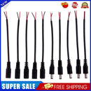 10x5pcs DC Connectors with Lock Buckle 5.5*2.1mm Male Female Jack Adapter