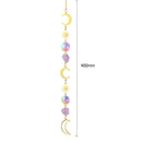 #A Crystal Wind Chime Star Moon Windbell Hanging Ornament Garden Decorations Gif