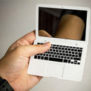 Simulation Laptop Makeup Mirror Portable Computer Cosmetic Mirror (White) Newly