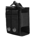 Outdoor Molle Radio Walkie Talkie Holder Bag Magazine Pouch Pocket(Black)