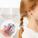 Organza Scrunchies Headwear Girls Women Colorful Plaid Ponytail Ties Hair Ropes