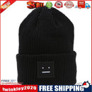 Winter Women Men Knit Ski Beanie Ball Wool Cuff Hat Ski Cap (Black)
