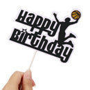Cupcake Topper Soccer Novelty Football Cake Topper Happy Birthday Basketball