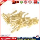 Carp Fishing Hook Sleeve Silicone Hair Rig Aligner Tackles (Yellow 50pcs) Newly