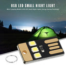 5pcs 0.2W 5V LED Light Outdoor Camping Emergency Mini Flashlight (Black) Newly