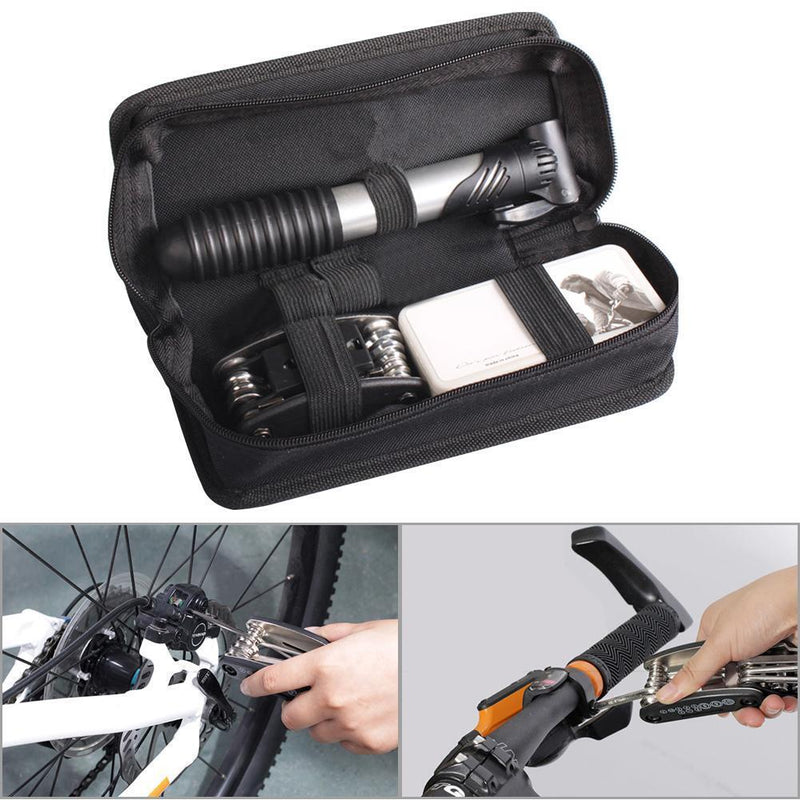 Bicycle Repair Tools Bike Tire Kit Bicycle Pump Puncture Repair Tool Bag