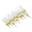 10pcs Circuit Board PCB Drill Bits Tungsten Steel Twist Drill Bits (1mm)