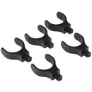 5pcs M3/8in Black Nylon Plastic Carp Fishing Rod Pole Holder Bracket Heads Newly