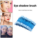 50pcs Eye Shadow Brush Double Sided Beauty Women Makeup Brushes (Blue)