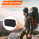 Male Pure Color Mobile Phone Holder Zipper Outdoor Jogging Sports Running Bag