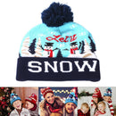 Knitted Christmas Hat with LED Light Xmas Glowing Warm Caps Ornaments (Style A)