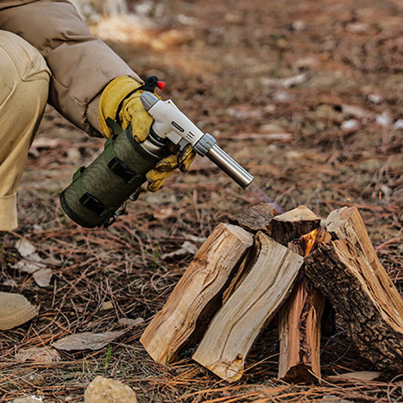 Gas Tank Protective Case Fuel Cylinder Outdoor Camping Gas Storage (Green) Newly