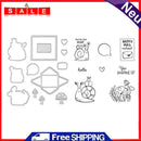 Snail Mushroom Envelope Cutting Dies Silicone Clear Stamps for Scrapbooking DIY