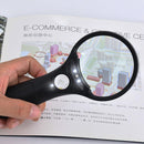 HD Reading Inspection Jewelry Magnifier w/ 4LED Handheld Magnifying Magnifier Lens