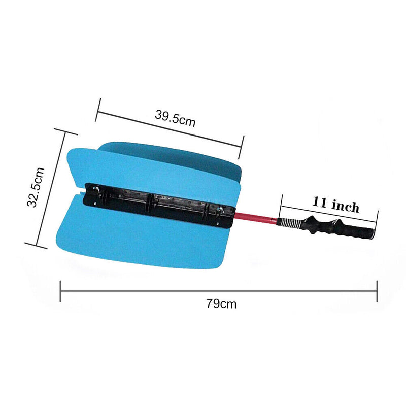 Golf Speed Training Fan Wind Resistance Golf Club Swing Power Aids (Blue)