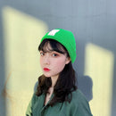 Korean Winter Autumn Warm Knitted Hat Pure Color Men Women Crochet Beanies Ca