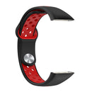 Watch Strap for HUAWEI HONOR Band 6 TPU Bracelet Wristband (Black Red)