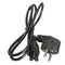 1M EU 3 Prong 2 Pin AC Laptop Power Cord Adapter Cable Black