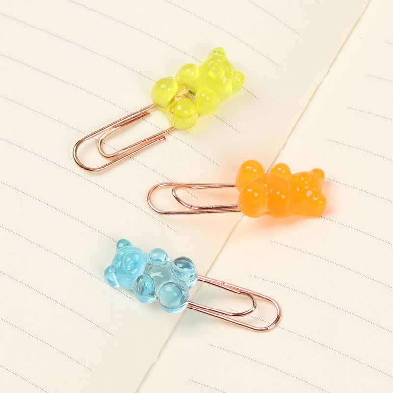 Stationery School Cartoon Bookmark Binder Organizer Paper Clips Clip Holder