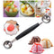 Kitchen Scoop Baller Ended Melon Double Ball Craft Maker Stainless Steel#