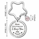 Jewelry Gift Round Mum Engraved Mother's Day Keyring Keychain Key Chains
