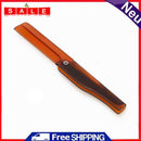 Foldable Hair Comb Women Hairdressing Men Mustache Beard Comb (Brown)