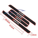 Car Door Scuff Sill Cover Panel Step & Rear Trunk Edge Rubber Protector Strips