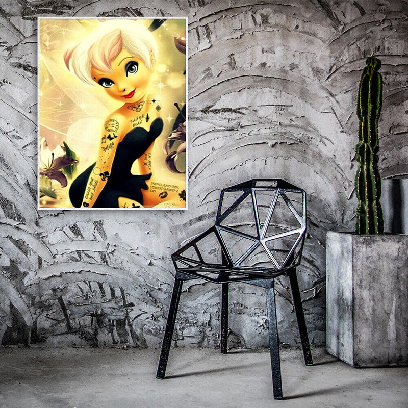 DIY Cartoon Girl Cross Stitch Diamond Painting Embroidery Home Decor Needlework