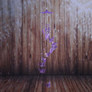 Butterfly Bell Wind Chimes Creative Home Yard Garden Hanging Decor(Purple)