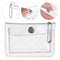 Women Girls Waterproof Bling Transparent Coin Purse Wallet Card Bag Card Pouch