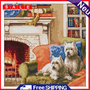 Full Embroidery Printed Warm Home DIY Cross Stitch Kits 14CT Needlework Gift
