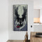 5D DIY Full Drill Round Shape Wing Wolf Rhinestone Diamond Drawing Home Decor