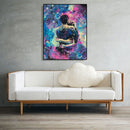Painting By Numbers DIY Hugging Hand Painted Canvas Oil Art Picture Craft Kit