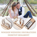 LED Light Wooden Wedding Ornaments DIY Mr Mrs Rustic Wedding Party Decor`