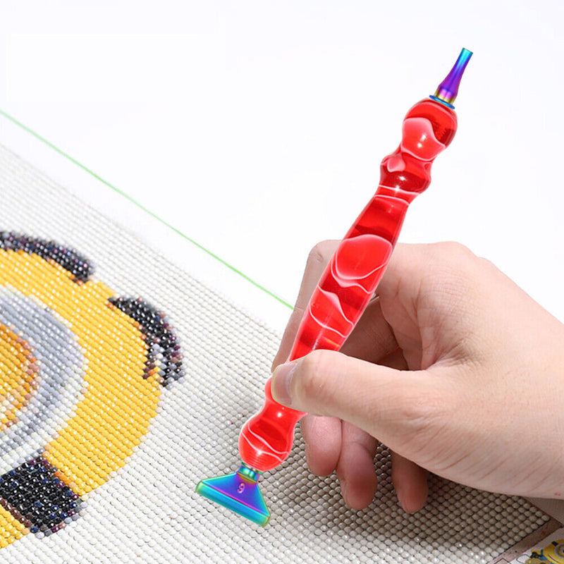 Diamond Painting Metal Point Drill Pen Kits DIY Art Crafts (Red Pen 13pcs)