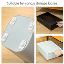 4pcs Wheel Castor Adhesive Casters Pulley Rollers for Storage Box Trash Can