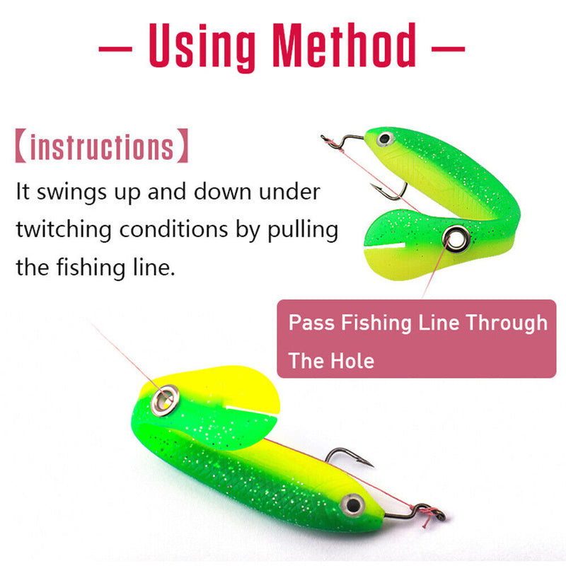 5pcs Luminous Loach 7cm 2g Lures Sinking Artificial Wobbler Soft Fishing Bait
