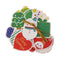 Wishes Blessing Card Xmas Tree Ornament Hanging Tag Christmas Greeting Cards