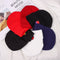 Embroidery Christmas Gift Love Heart Beanies Hats Rainbow Knit Cap Knitted Hats