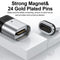 PD 100W Fast Charging 24Pin Magnetic Adapter Type C USB3.1 10Gbps Data Converter