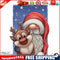 Cartoon Santa Elk Oil Paint By Numbers Kits DIY Handpainted on Canvas Art